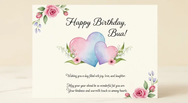 Inspirational Birthday Wishes for Bua