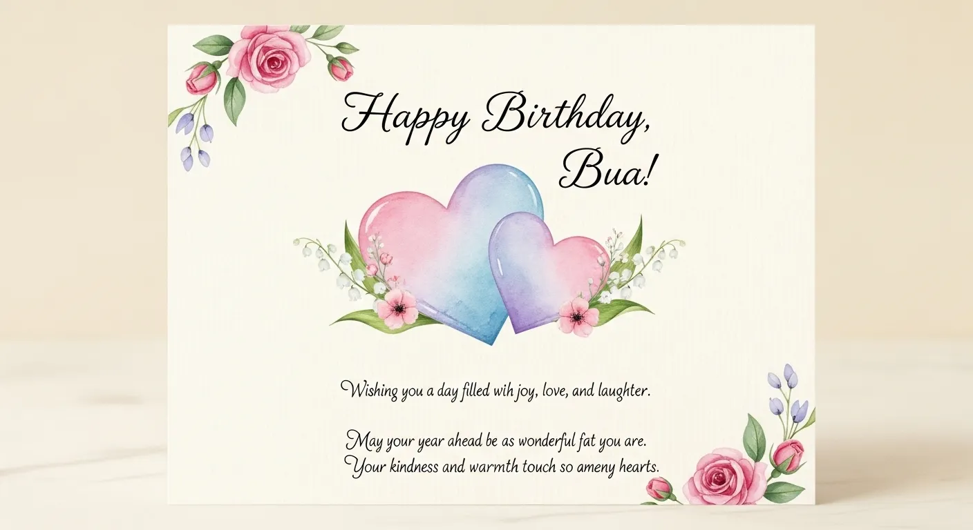 Inspirational Birthday Wishes for Bua