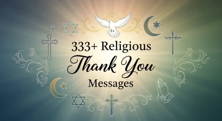 Religious Thank You Messages