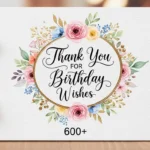 Thank You for Birthday Wishes