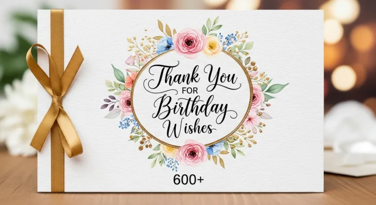 Thank You for Birthday Wishes