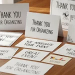 Thank You for Organizing Event Messages