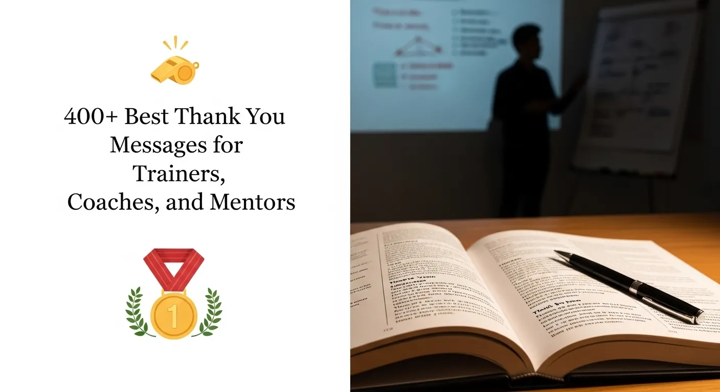 Thank You Messages for Trainers