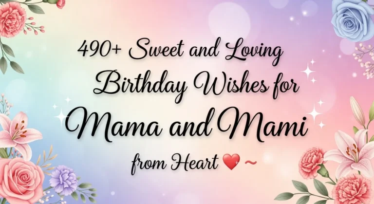 Birthday Wishes for Mama and Mami