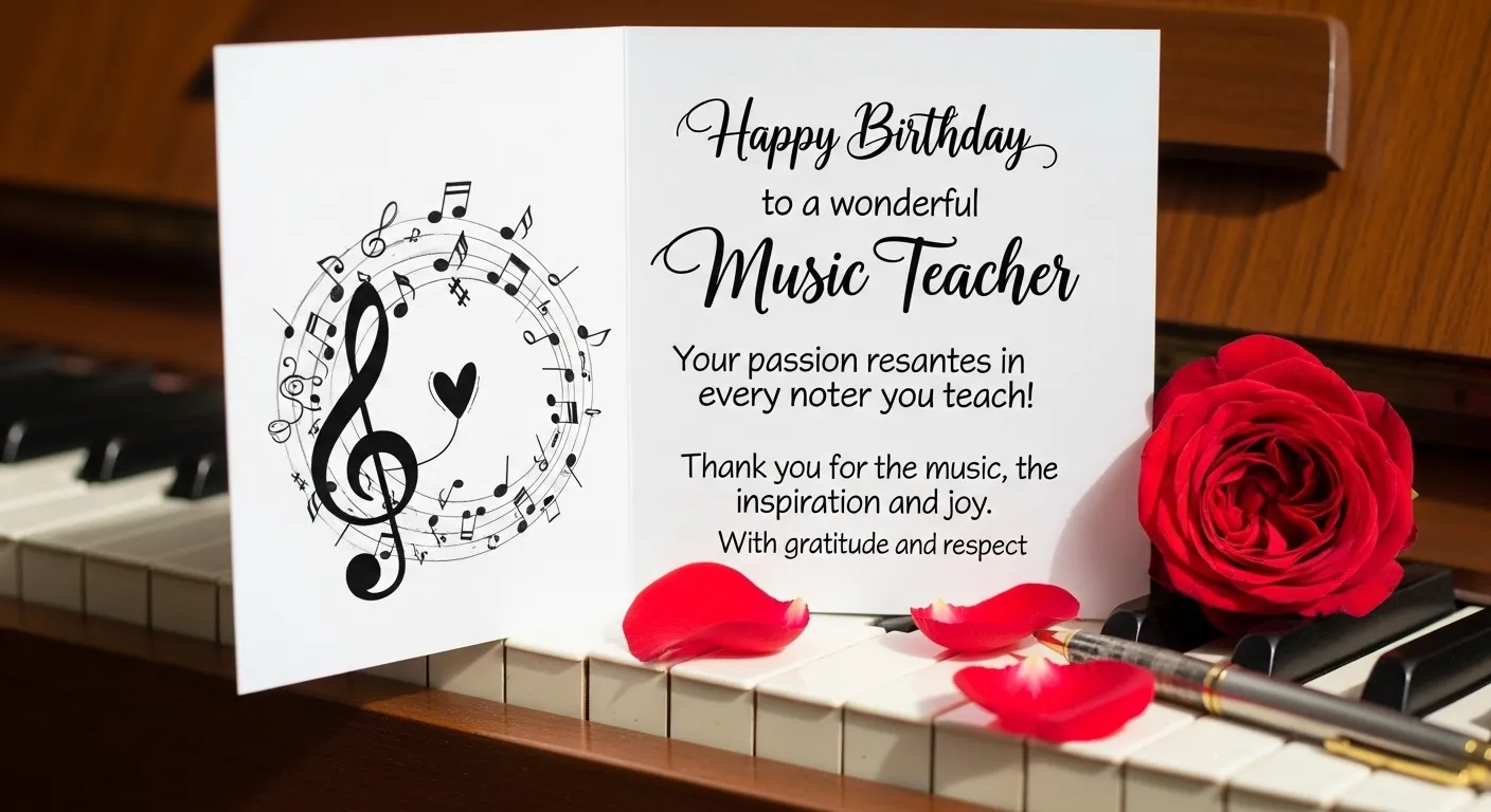 Birthday Wishes for Music Teacher