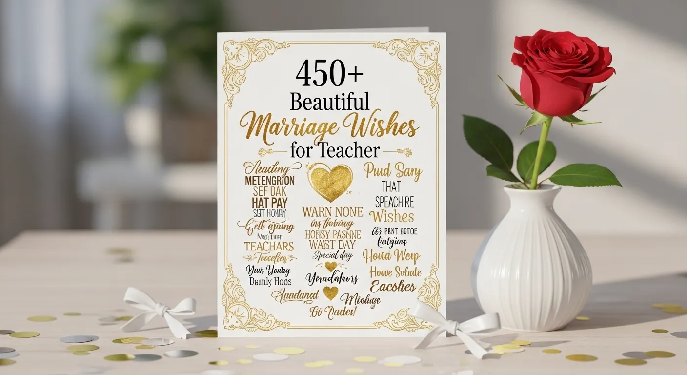 Marriage Wishes for Teacher
