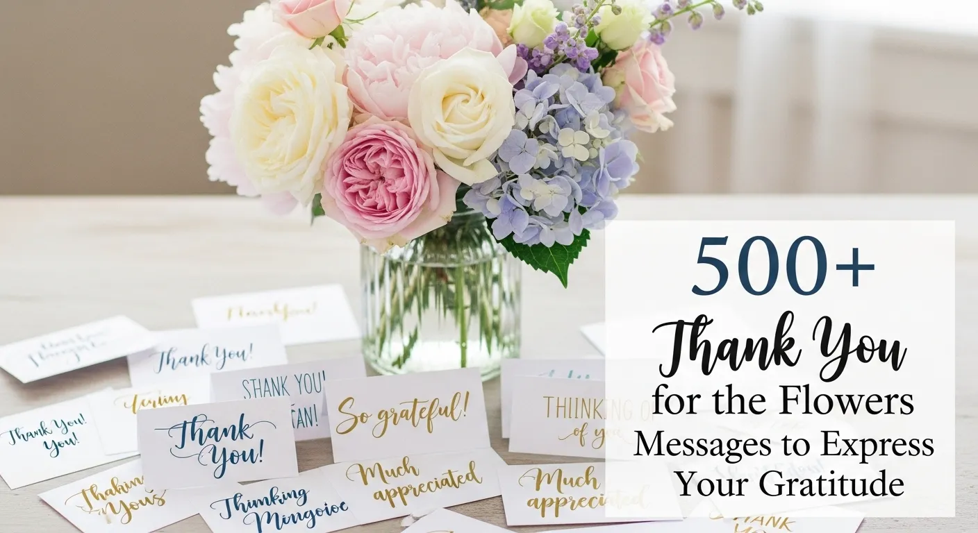 Thank You for the Flowers Messages