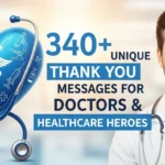 Thank You Messages for Doctor