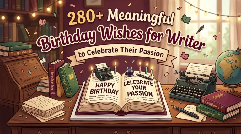 Birthday Wishes for Writer