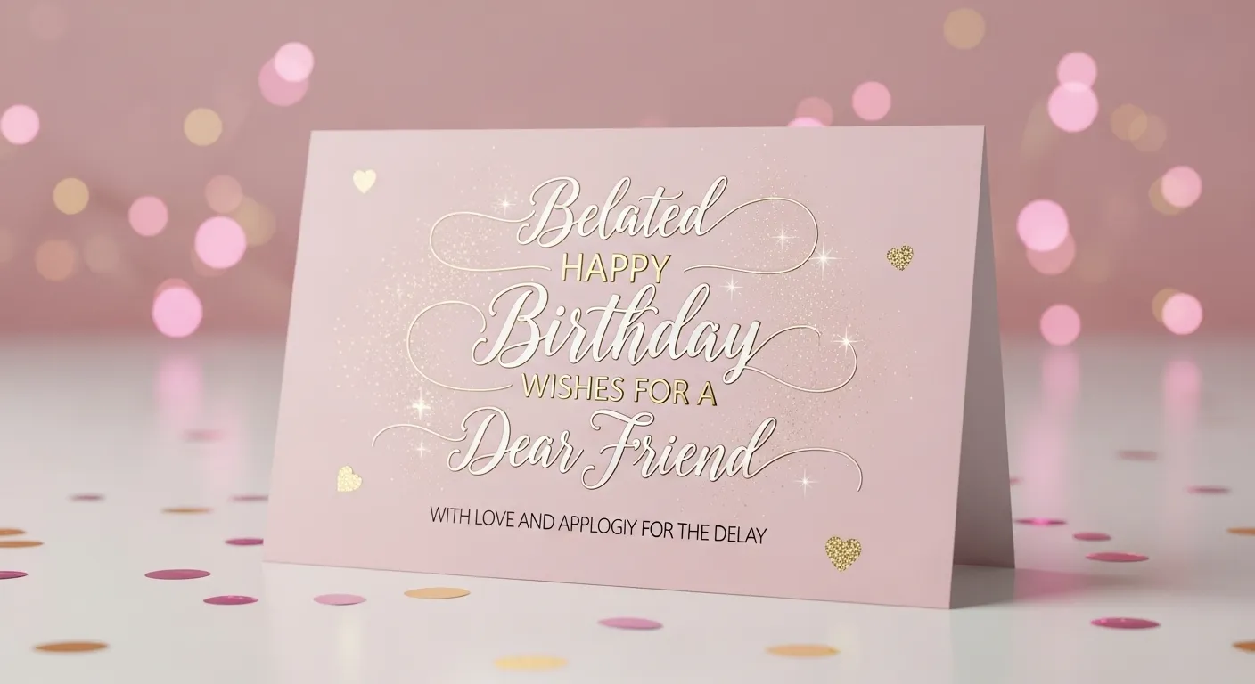 Late Birthday Wishes for Friend