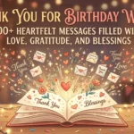 Thank You for Birthday Wishes