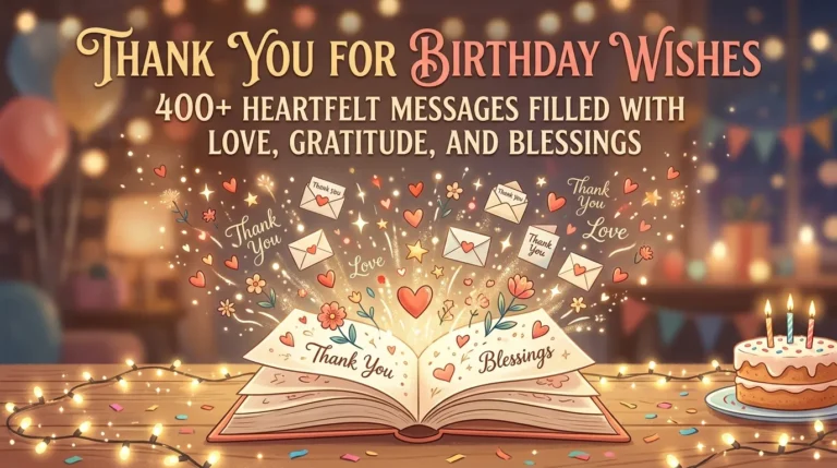 Thank You for Birthday Wishes