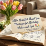 Thank You Messages for Birthday Wishes