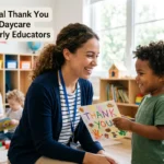 Thank You Messages for Daycare Teachers