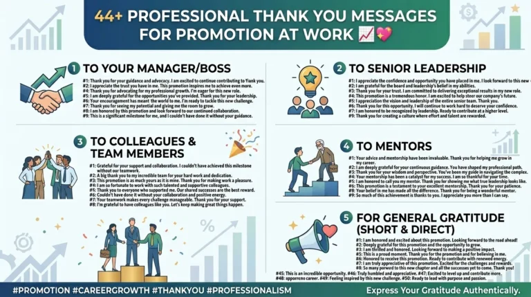 Thank You Messages for Promotion