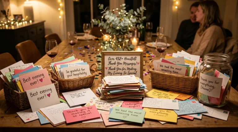 Thank You Messages for Special Evening