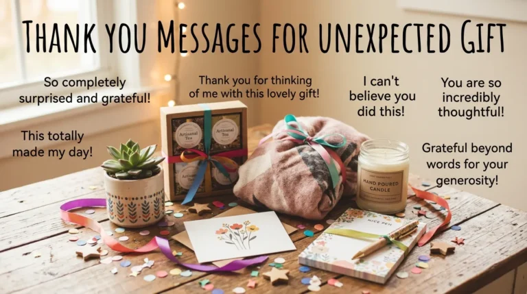 Thank You Messages for Unexpected Gift