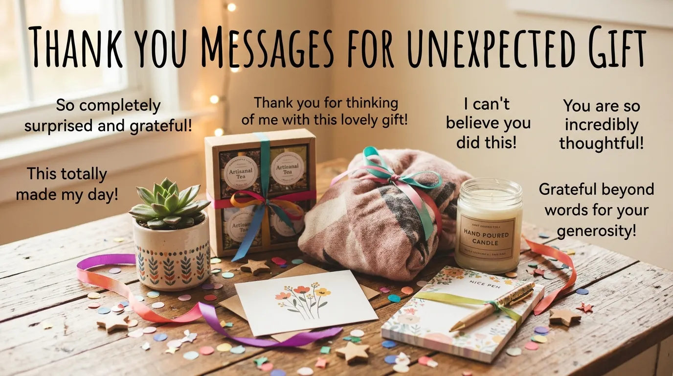 Thank You Messages for Unexpected Gift